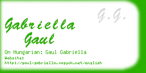 gabriella gaul business card